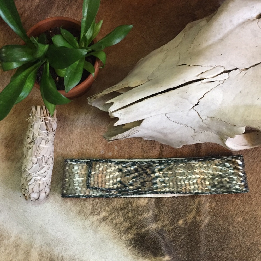 Vintage Christian Dior beaded Art Deco Belt - Picture 2 of 8